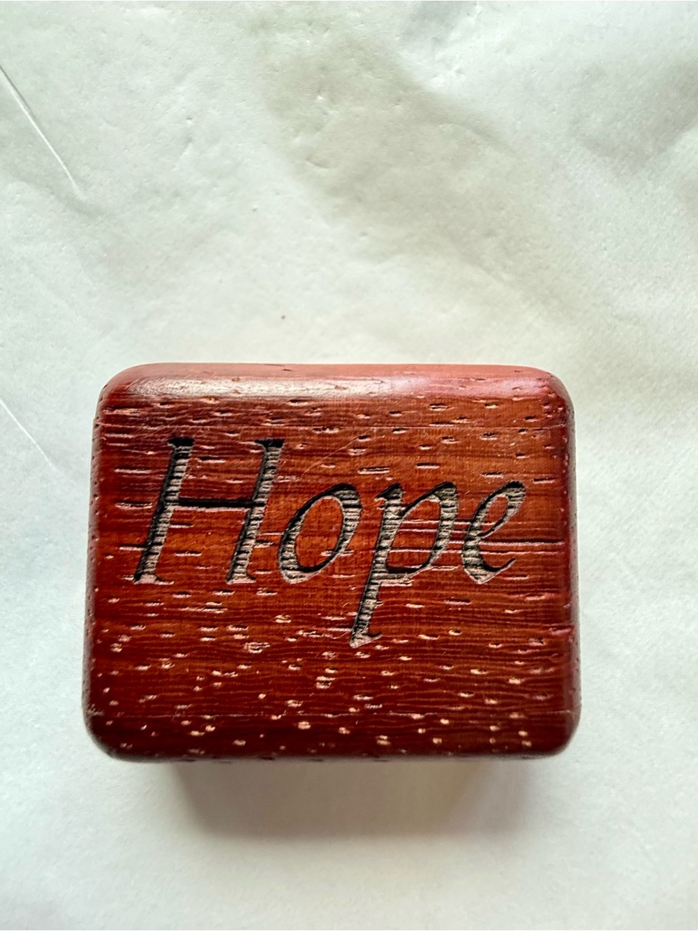 “Hope” Wooden Sliding Hidden Keepsake Box